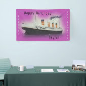 Happy Birthday Titanic Ship Name Zee Pink Spandoek (Beurs)