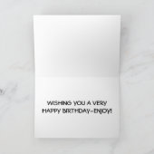 HAPPY BIRTHDAY TO A SISTER WHO SETS THE STANDARD KAART (Binnen)