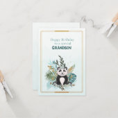 Happy Birthday To a Special Grandson  Kaart (Voorkant / Achterkant in situ)