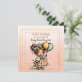 Happy Birthday To A Wonderful Baby Granddaughter (Staand voorkant)