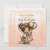 Happy Birthday To A Wonderful Baby Granddaughter (Voorkant)