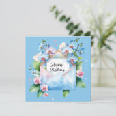 Happy birthday to a wonderful friend greeting card feestdagenkaart (Staand voorkant)