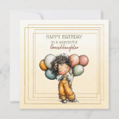 Happy Birthday To A Wonderful Granddaughter (Voorkant)