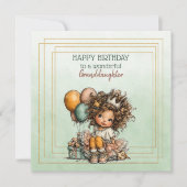 Happy Birthday To A Wonderful Granddaughter (Voorkant)