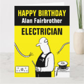 Happy Birthday to an Electrician Card Kaart (Voorkant)