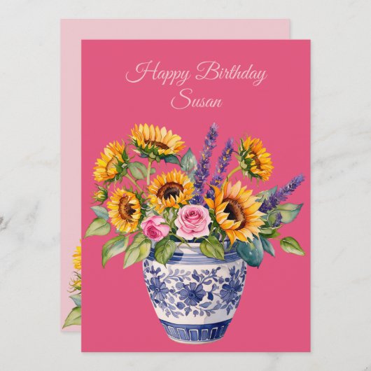 Happy Birthday to awesome coworker. Greeting Card Feestdagenkaart (Voorkant / Achterkant)