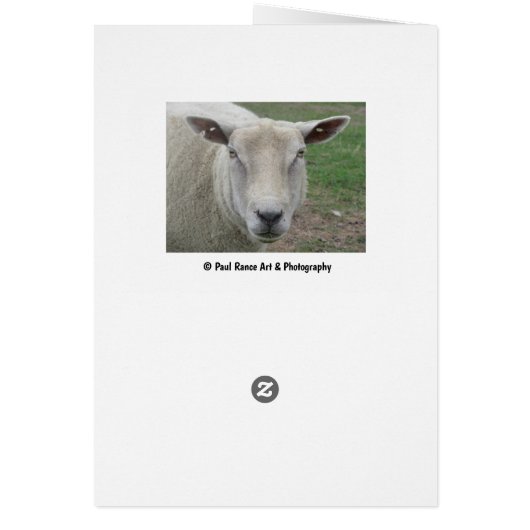 Happy Birthday to Ewe Card (Achterkant)