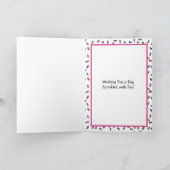 Happy Birthday to Grandma, Cute Cupcake Kaart (Binnen)