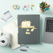 Happy Birthday to Me Gold Foil Sticker (iPad Cover)