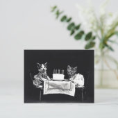 Happy Birthday to Meow | Katten met Cake Briefkaart (Staand voorkant)