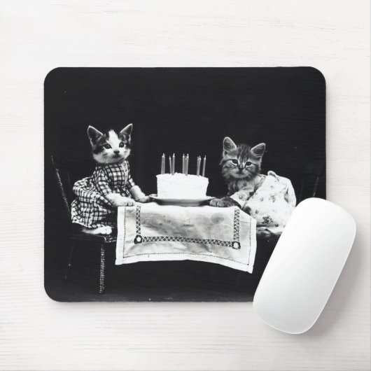 Happy Birthday to Meow | Katten met Cake Muismat (Met muis)