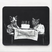 Happy Birthday to Meow | Katten met Cake Muismat (Voorkant)