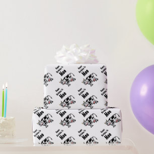 Happy Birthday to Moo Cow Wrapping Paper Cadeaupapier