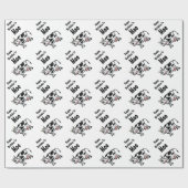 Happy Birthday to Moo Koe Wrapping Paper Cadeaupapier (Vlak)