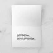 Happy Birthday to my Teacher Penmanship Practice Kaart (Binnen)