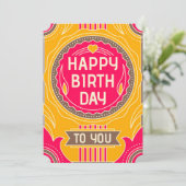 Happy Birthday to You Feestdagenkaart (Staand voorkant)