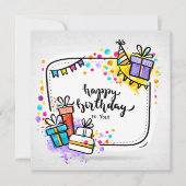 Happy Birthday To You Kaart (Voorkant)