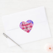 Happy Birthday Today is mijn Birthday Blue Balloon Hart Sticker (Envelop)