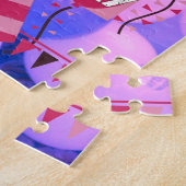 Happy Birthday Today is mijn Birthday Blue Balloon Legpuzzel (Zijkant)