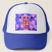 Happy Birthday Today is mijn Birthday Blue Balloon Trucker Pet (Voorkant)