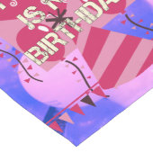Happy Birthday Today is mijn Birthday Table Runner Lange Tafelloper (Hoek)