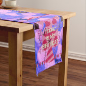 Happy Birthday Today is mijn Birthday Table Runner Lange Tafelloper (Voorbeeld)