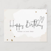 Happy Birthday -Today is your day Briefkaart (Voorkant)