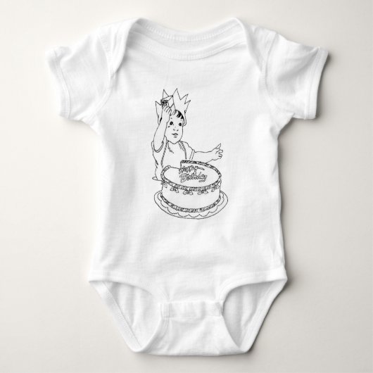 Happy Birthday Toddler Shirt (Voorkant)