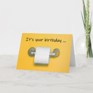 Happy Birthday Toilet Paper Coronavirus Humor Kaart