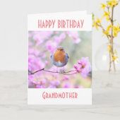 HAPPY *BIRTHDAY* TOT ***GRANDMOTHER** KAART (Gele Bloem)