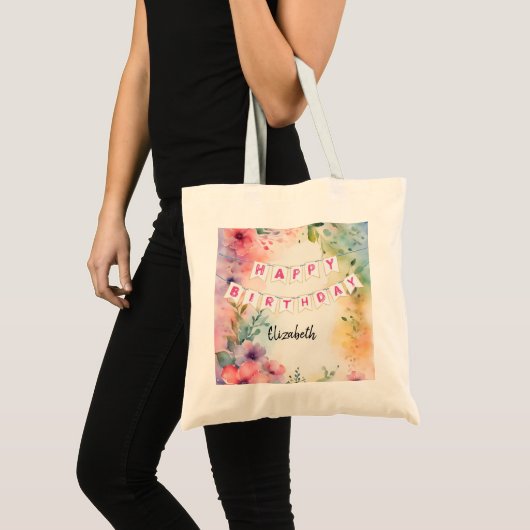 Happy Birthday Tote Bag (Voorkant (product))