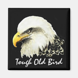 Happy Birthday Tough Old Bird Bald Eagle Magneet