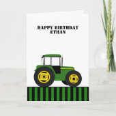 Happy Birthday Tractor Birthday Kaart (Voorkant)