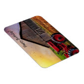 Happy Birthday Tractor en Barn Magneet (Rechterzijde)