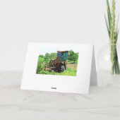 Happy Birthday Tractor op de Kaart van het Boerder (Achterkant)