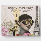 Happy Birthday Trailblazer Steampunk  Fotoplaat (Voorkant)