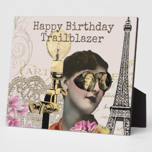 Happy Birthday Trailblazer Steampunk  Fotoplaat