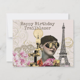 Happy Birthday Trailblazer Steampunk Kaart