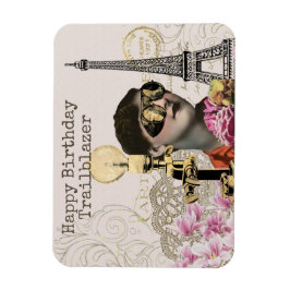 Happy Birthday Trailblazer Steampunk  Magneet