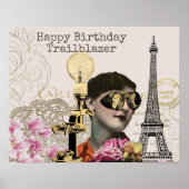 Happy Birthday Trailblazer Steampunk  Poster (Voorkant)