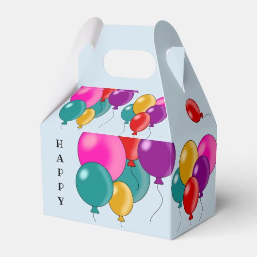 Happy Birthday Treats Goodies Zoet Bedankdoosjes (Voorkant Zijde)