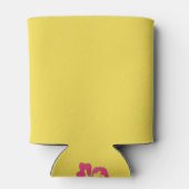 Happy Birthday Tropical Hawaiian Hibiscus Flowers Blikjeskoeler (Achterkant)