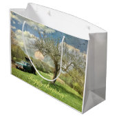 Happy Birthday  Truck Sunset Groot Cadeauzakje (Achterkant Gekanteld)