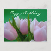 Happy Birthday - Tulpen Briefkaart (Voorkant)