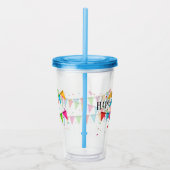 Happy Birthday Tumbler Acryl Drinkbeker (Rechts)