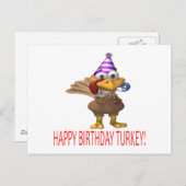 Happy Birthday Turkije Briefkaart (Voorkant / Achterkant)