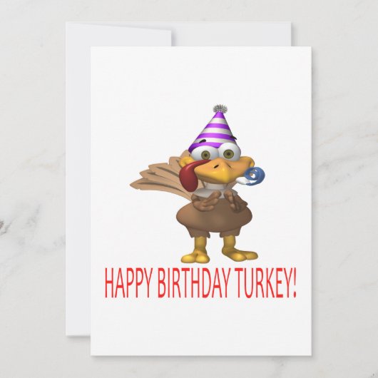 Happy Birthday Turkije Kaart (Voorkant)