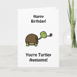 Happy Birthday - Turtle Kaart