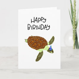 Happy Birthday Turtle kaart