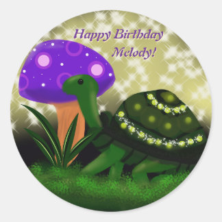 Happy Birthday Turtle Sticker